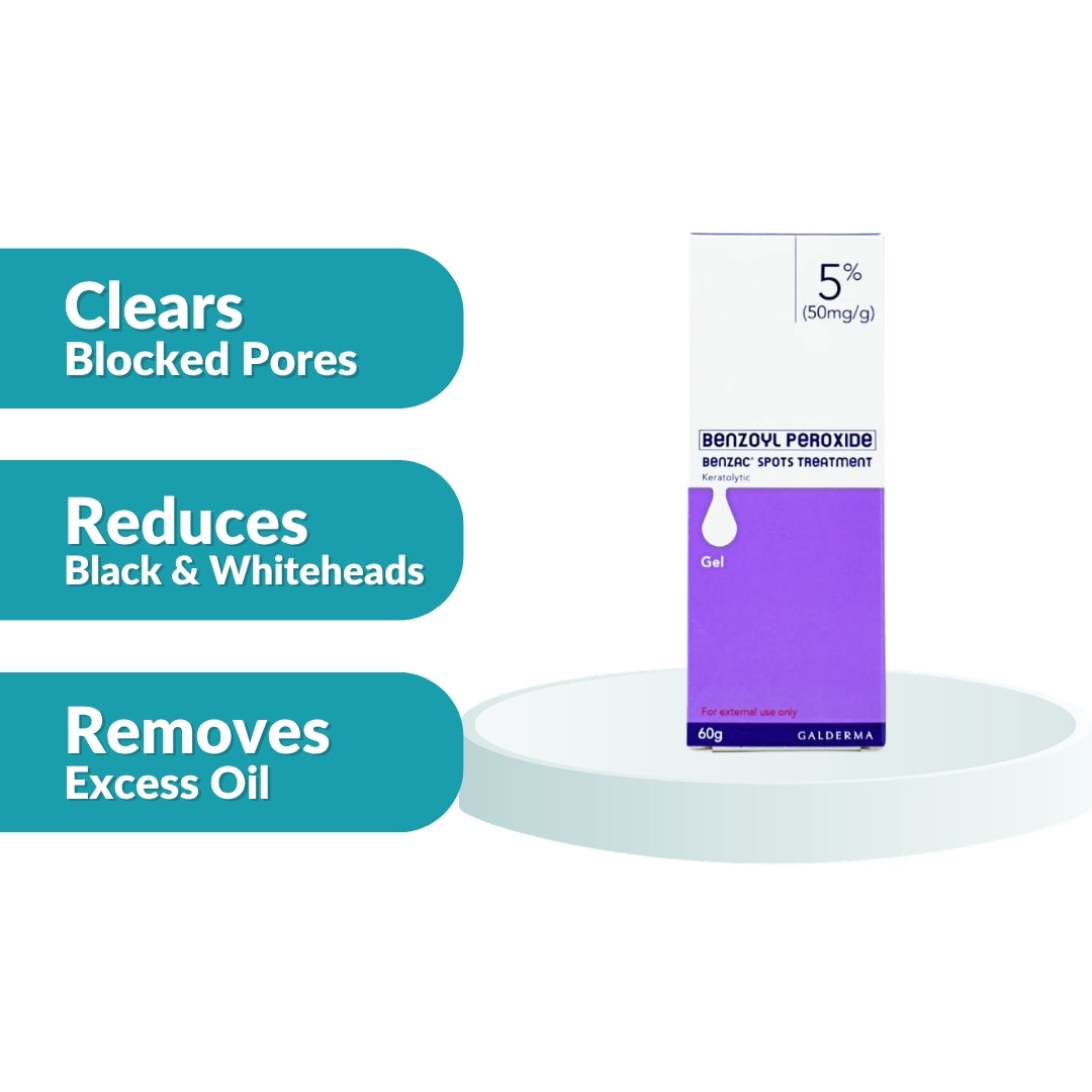 Benzac Spots Treatment 5% Gel 60g 1's