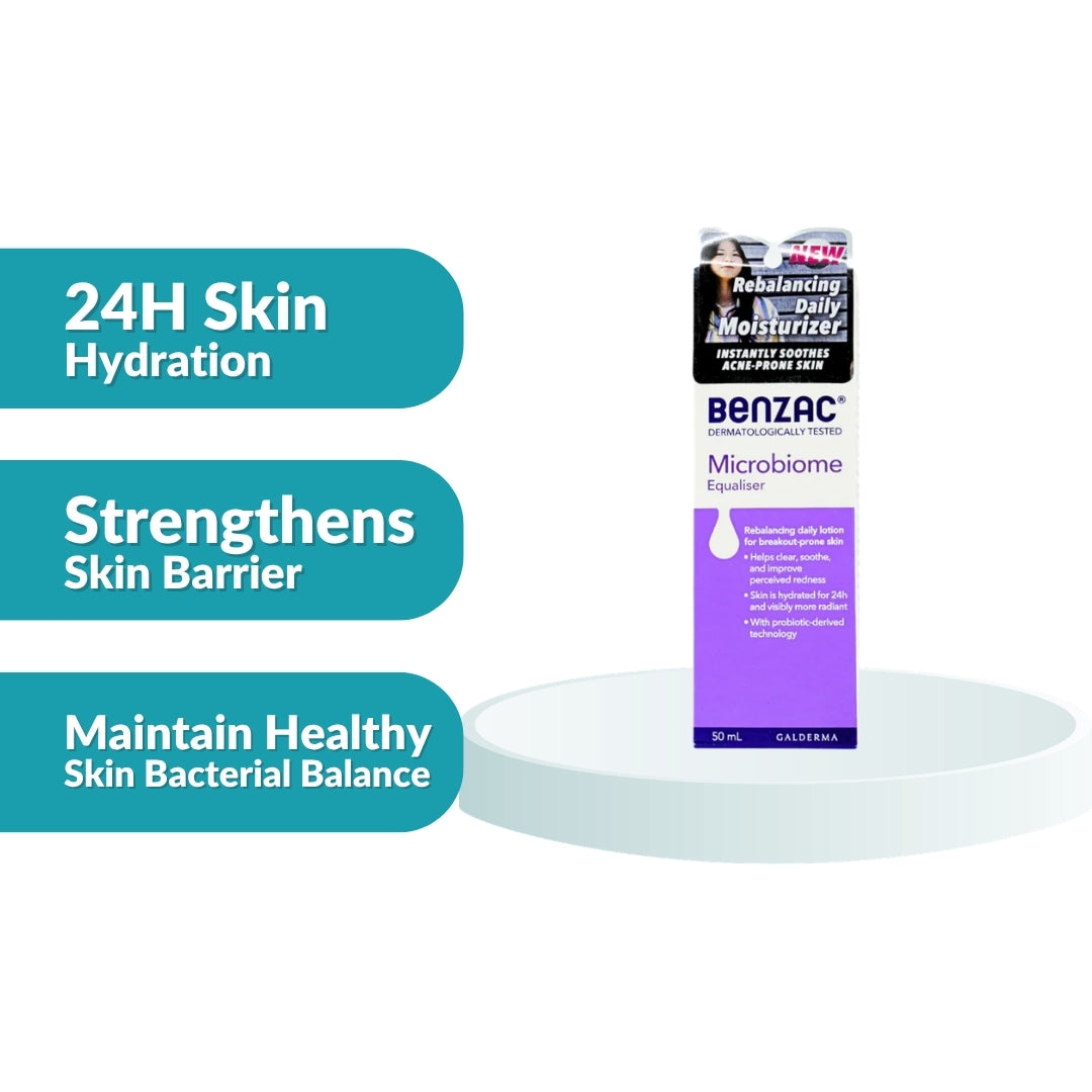Benzac Microbiome Equaliser Lotion 50ml 1's