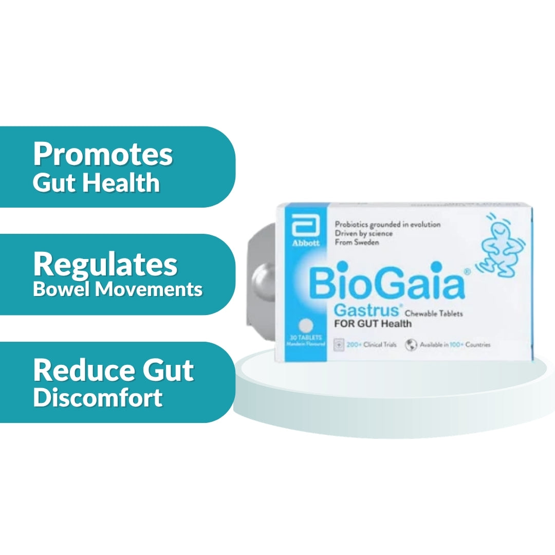 Biogaia Gastrus Probiotics Chewable Tablets 30's