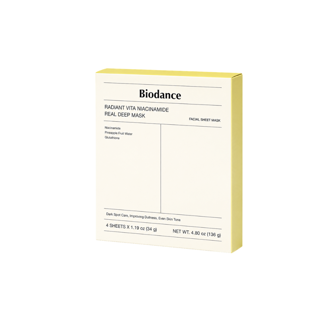 Biodance Radiant Vita Niacinamide Real Deep Mask 34G 4'S