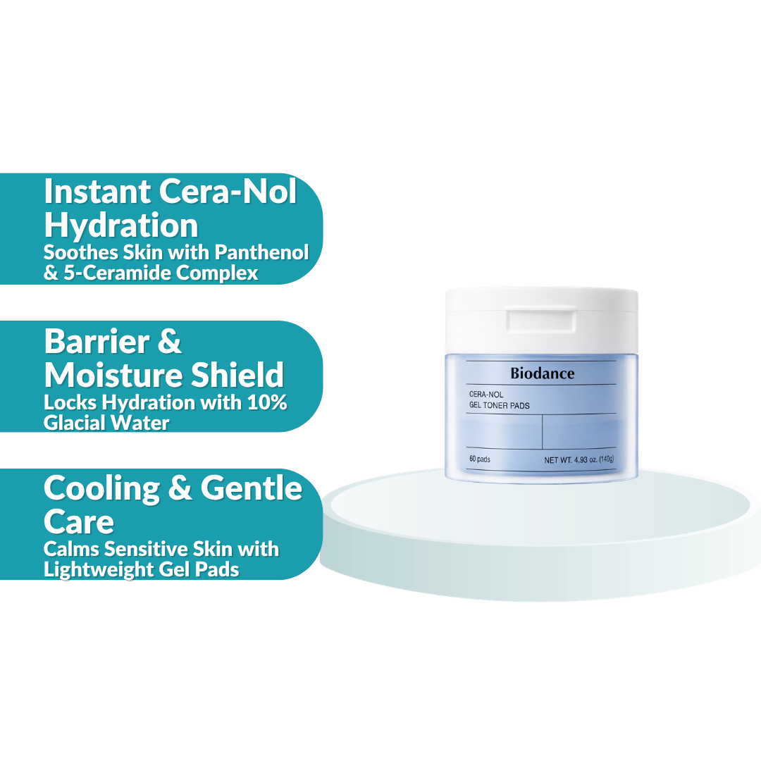 Biodance Cera-Nol Gel Toner Pads 60'S