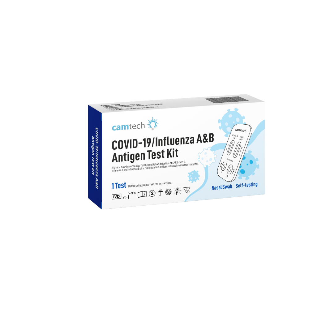CamTech Covid Influenza A/B Test Kit 1's
