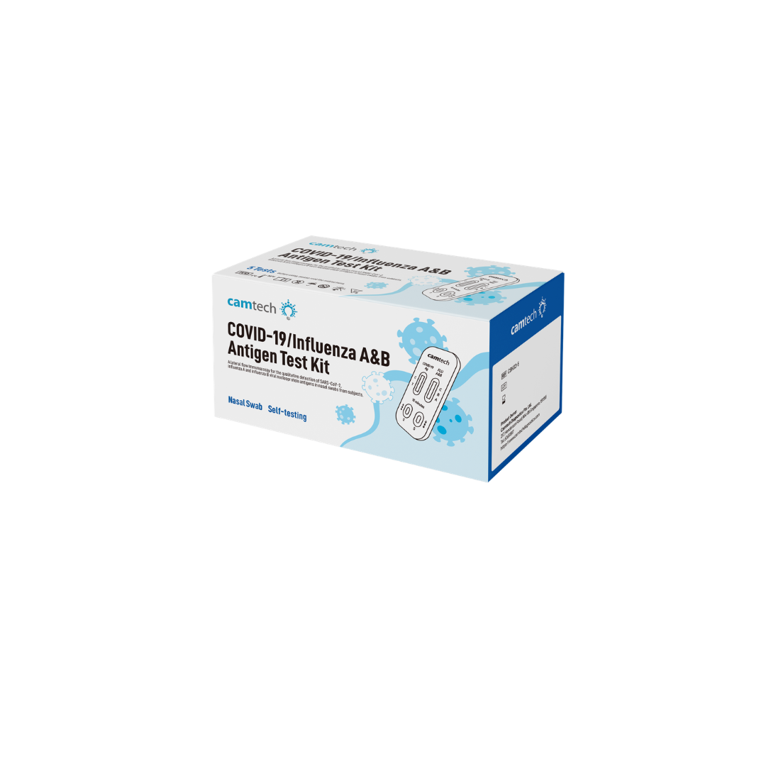 CamTech Covid Influenza A/B Test Kit 5's