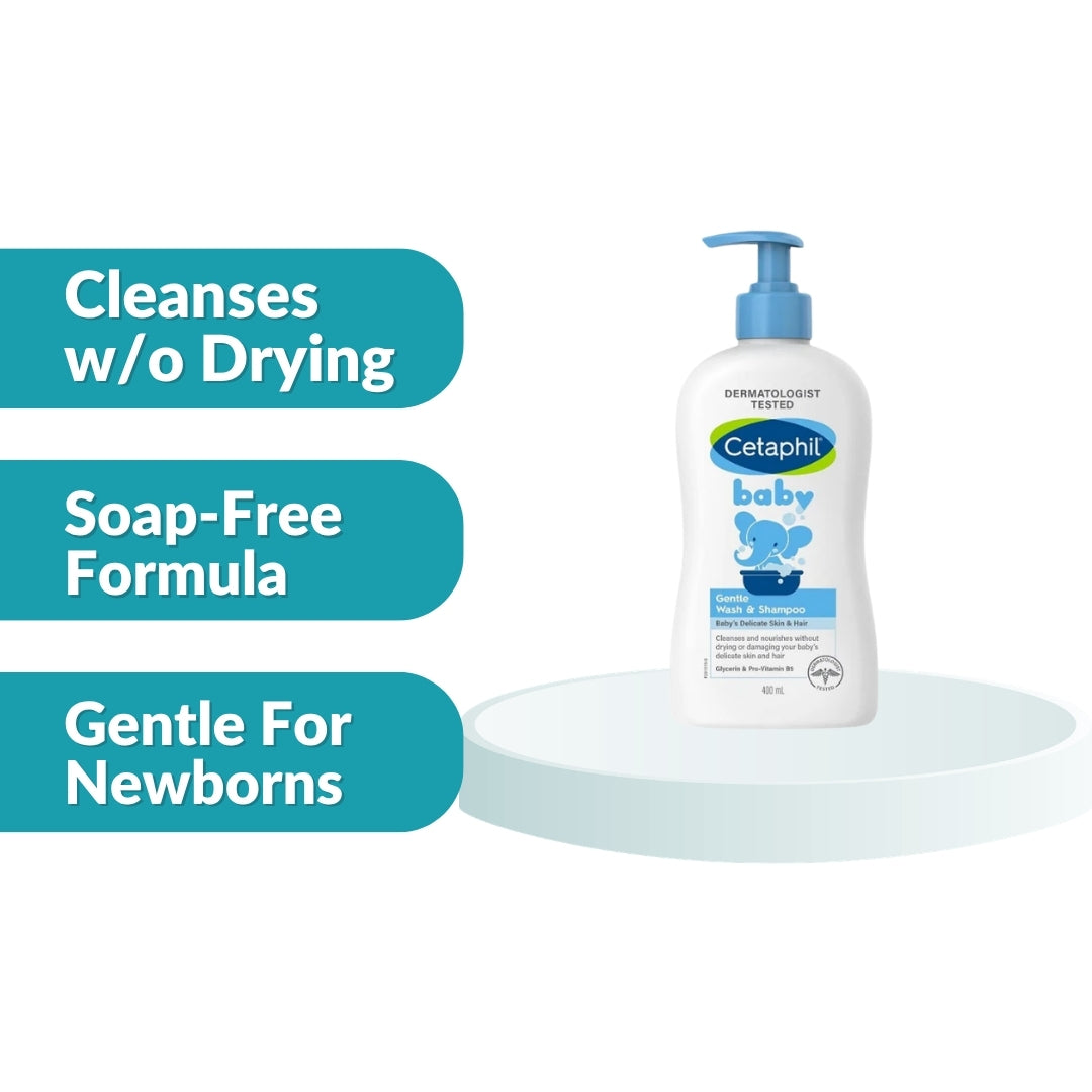 Cetaphil Baby Gentle Wash & Shampoo 400ml 1's