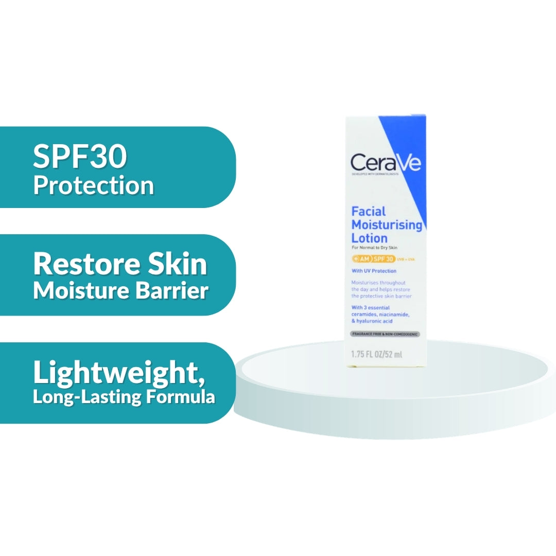 CeraVe AM 保湿乳液 SPF30 52毫升 1瓶