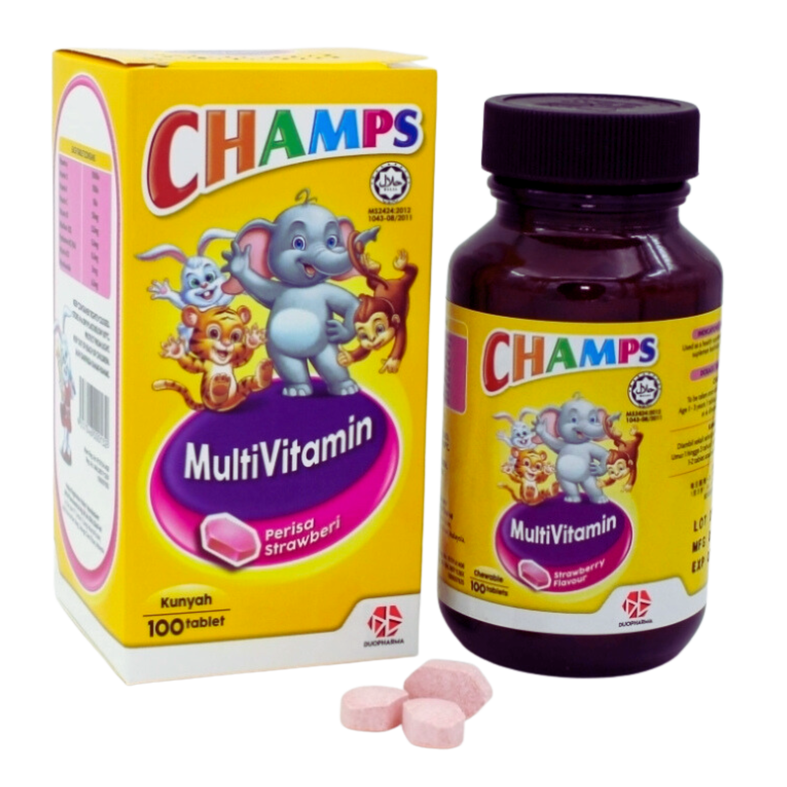 Champs Multivitamin Strawberry 100'S