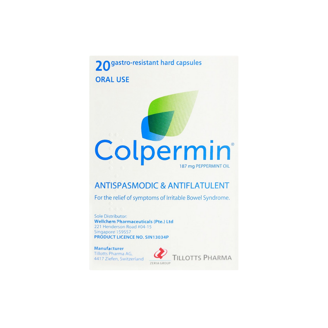 Colpermin (Peppermint Oil) Capsules 187mg 20's
