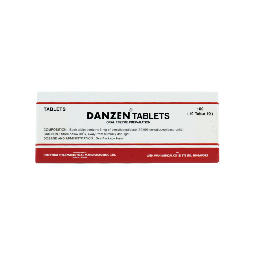 Danzen (Serratiopeptidase) 5mg Tablets 100's