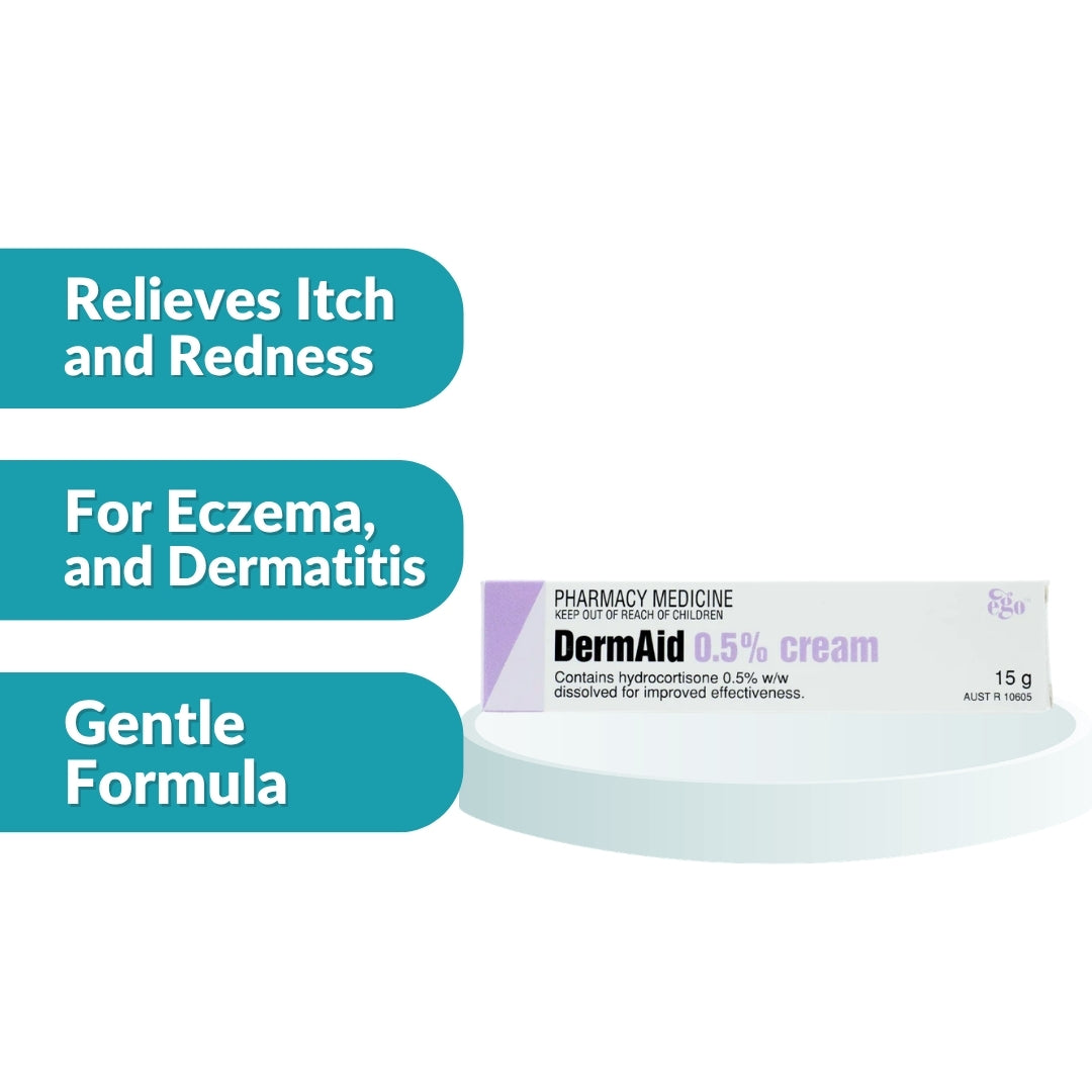 DermAid (Hydrocortisone) 0.5% Cream 15g 1's