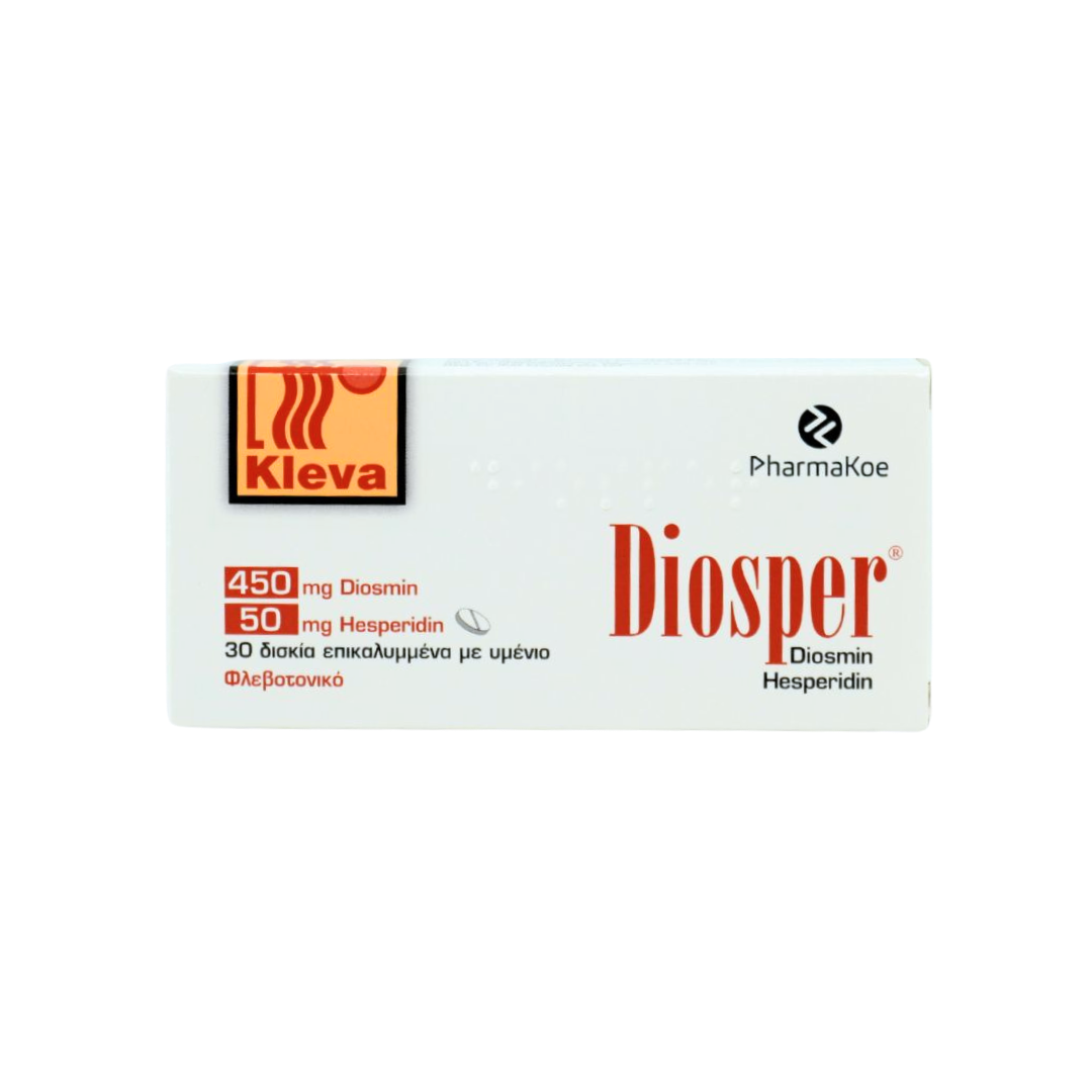 Diosper (Diosmin/Hesperidin) Film Coated Tablets 500mg 30's