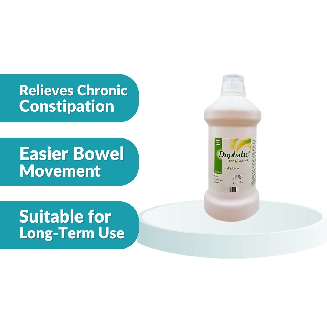 Duphalac (Lactulose) Oral Solution Syrup 1000ml 1's