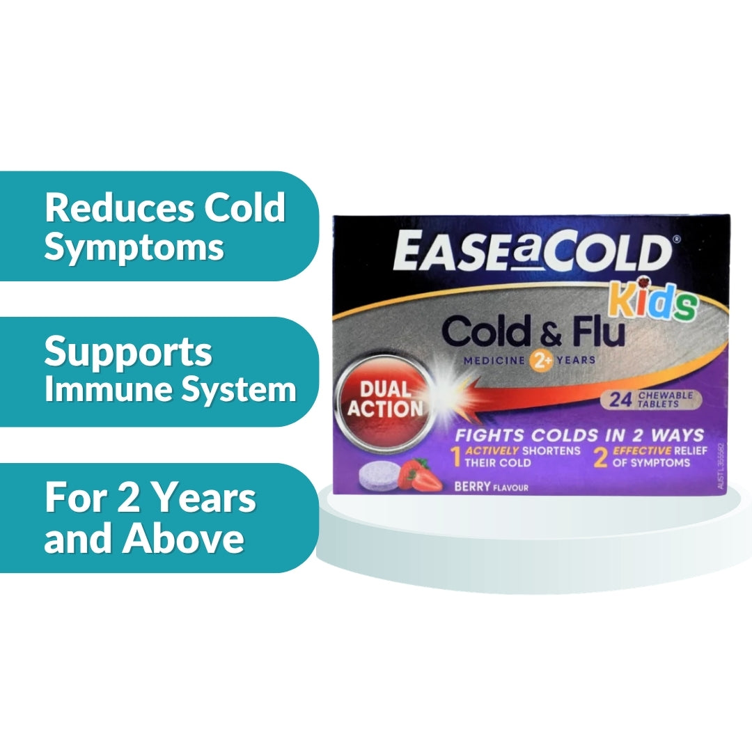 Ease-A-Cold 儿童感冒和流感咀嚼片 24 片
