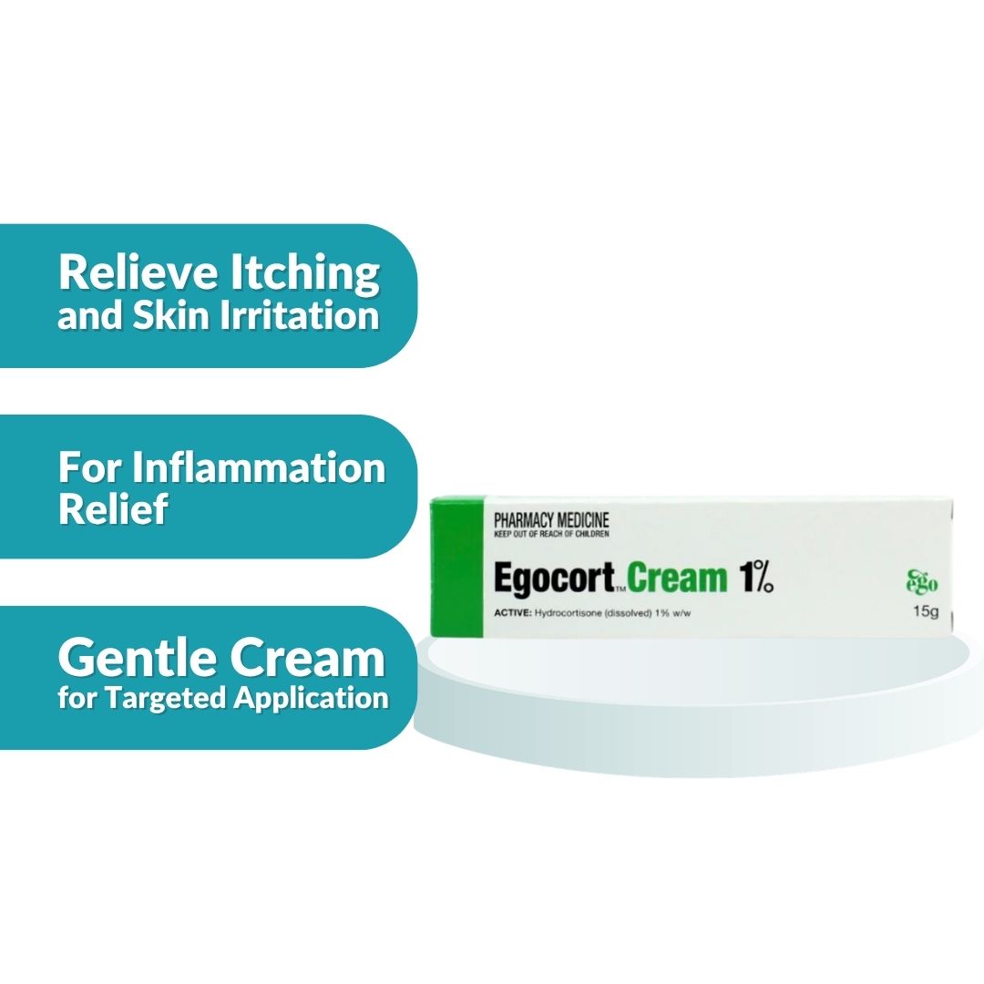 Egocort (Hydrocortisone) Cream 1% 15g 1's