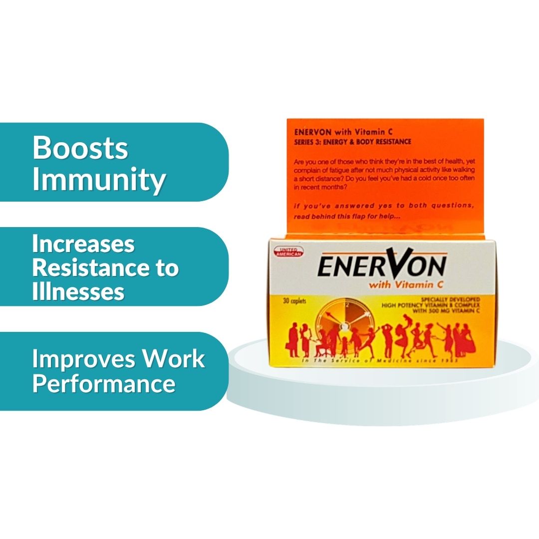 Enervon with Vitamin C Caplets 30's