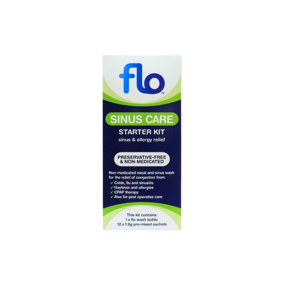 Flo Sinus Care Starter Kit - Flo Bottle & Sachet 12's