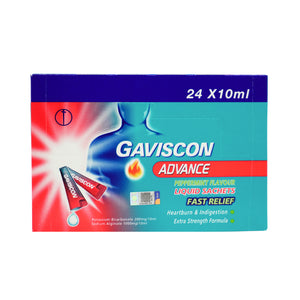 Gaviscon Advance Liquid Sachets 24 X 10ml