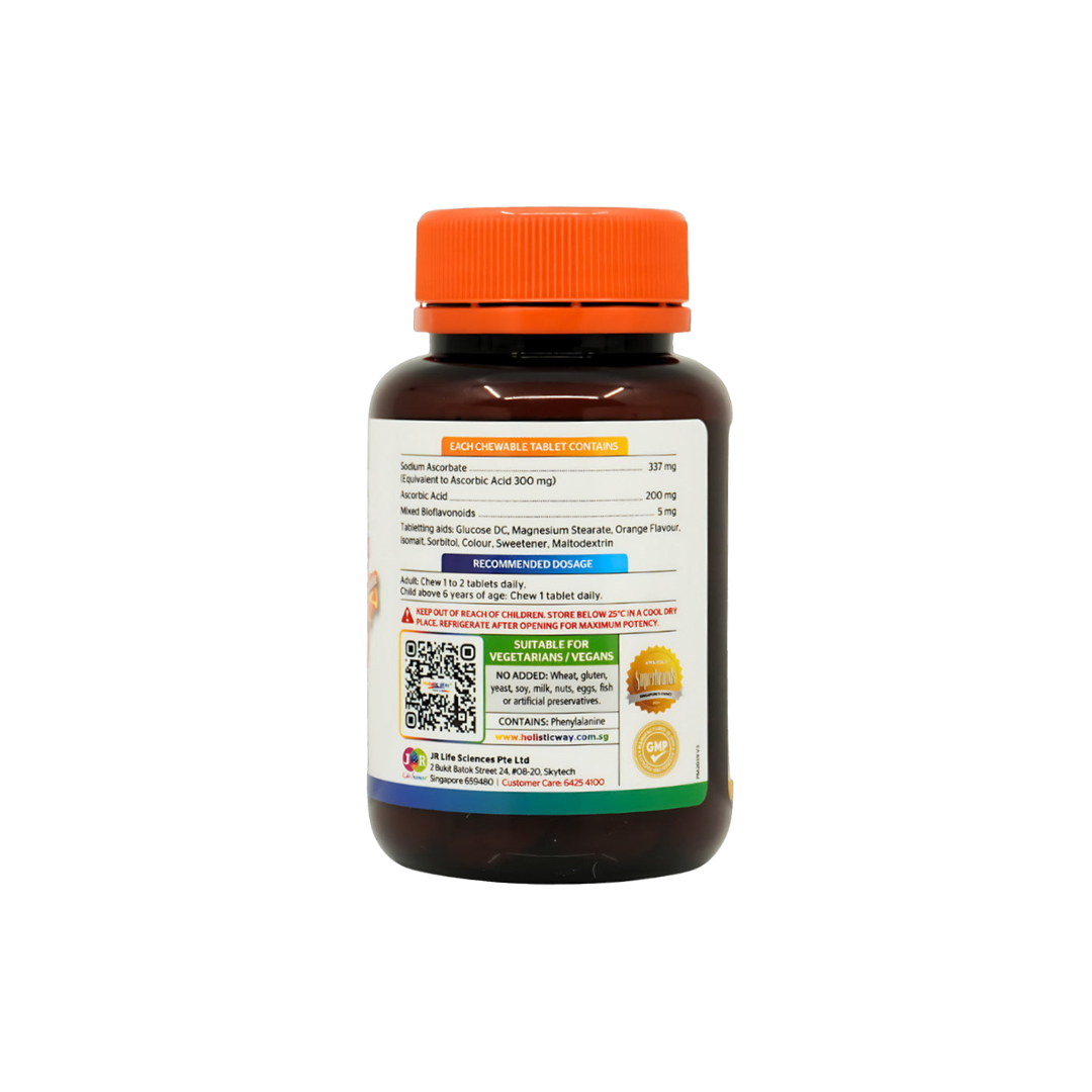Holistic Way Vitamin C Low Acid Chewable Tablet 50's