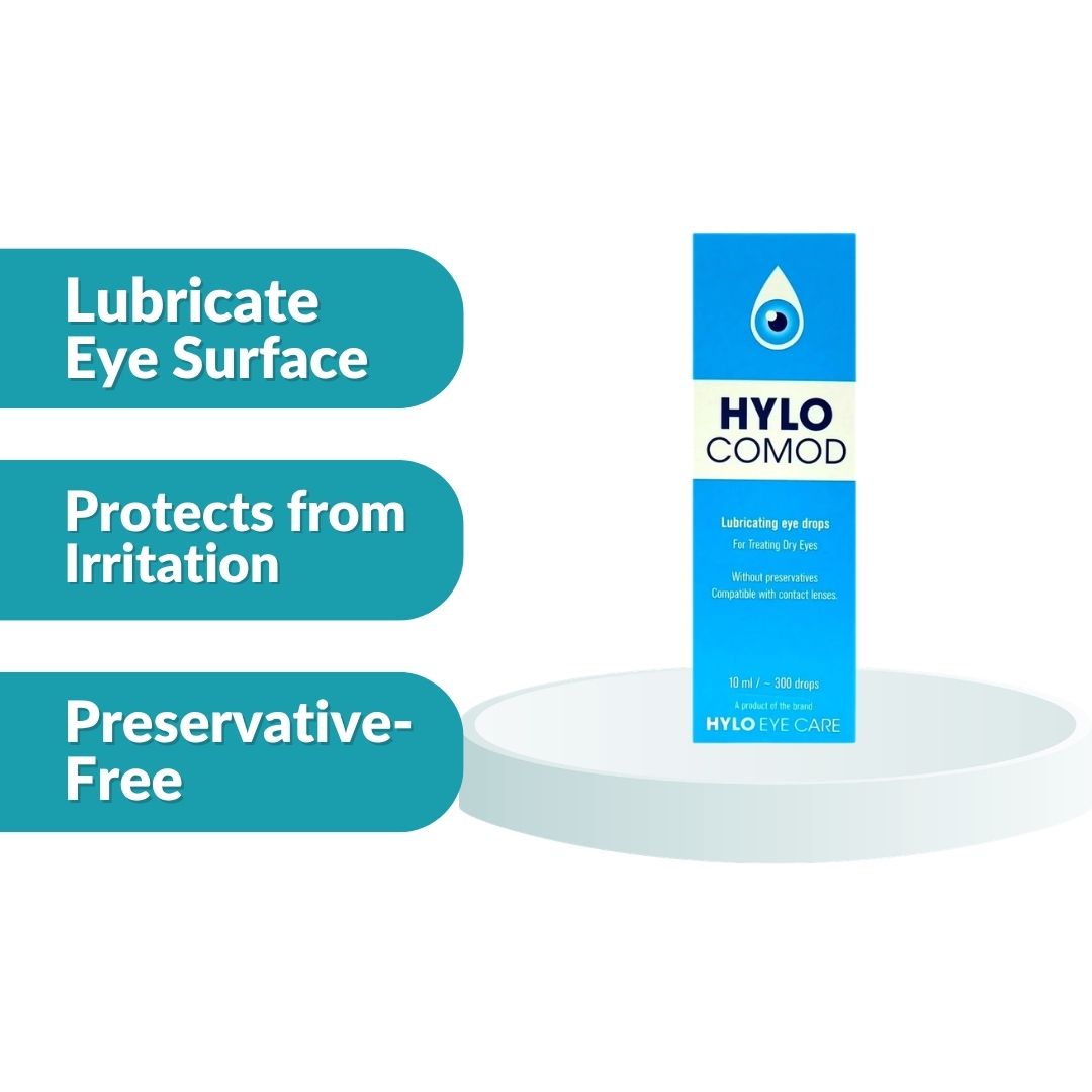 Hylo-Comod Lubricating Eye Drops 10ml 1's