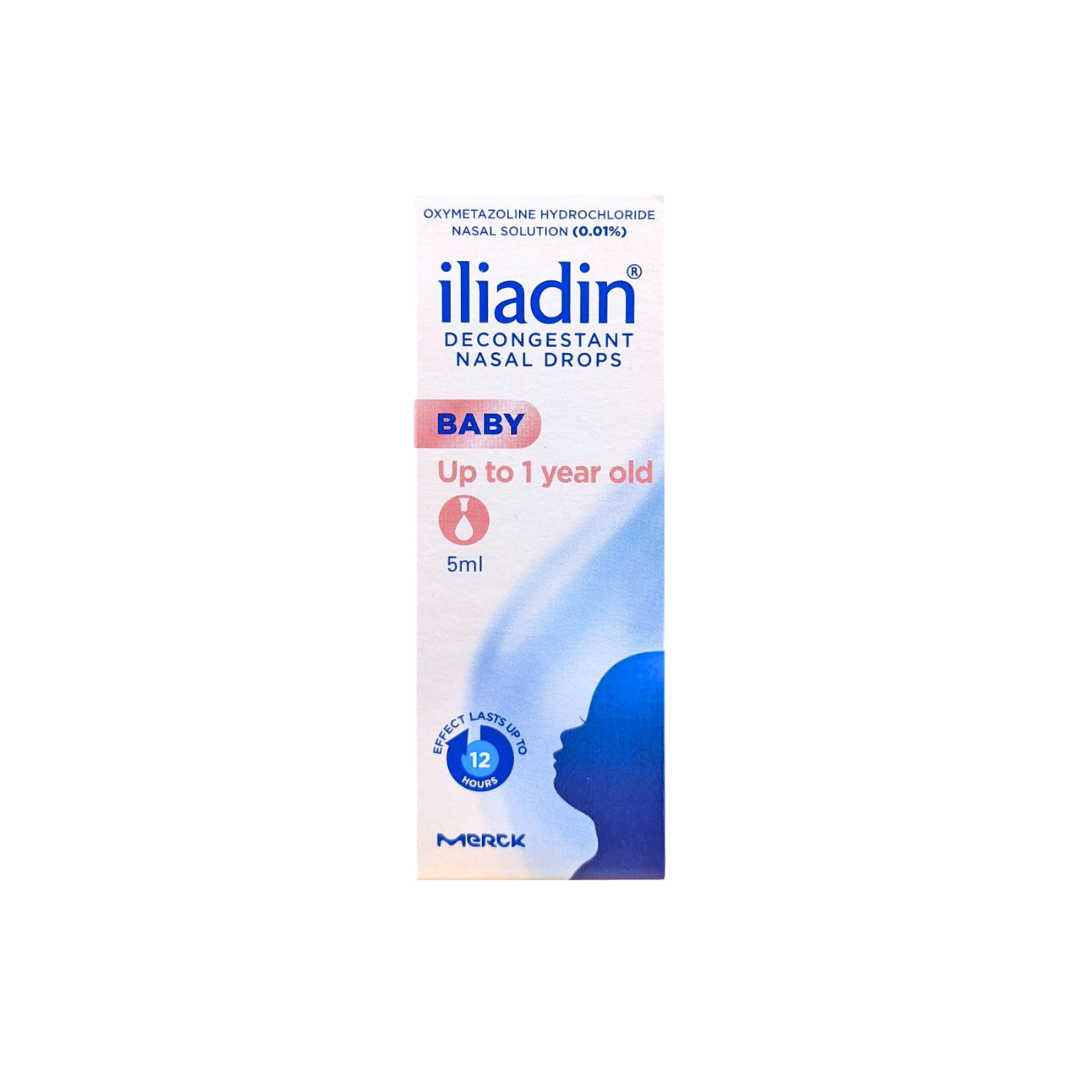 Iliadin (Oxymetazoline) Decongestant Nasal Baby Drops 0.01% 5ml 1's