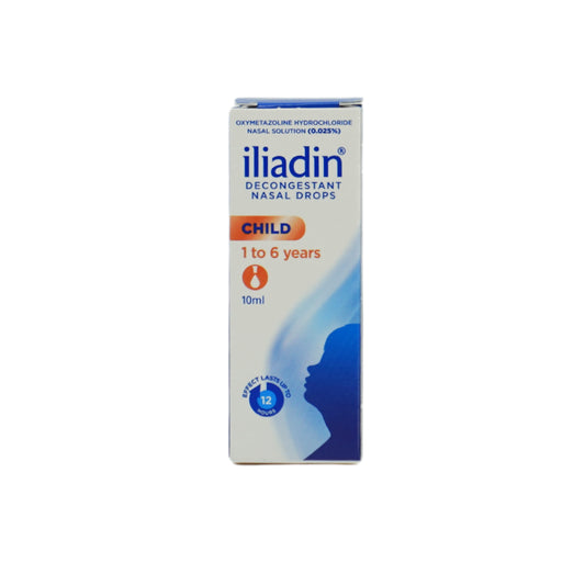 Iliadin Decongestant Nasal Child Drops 0.025% 10ml