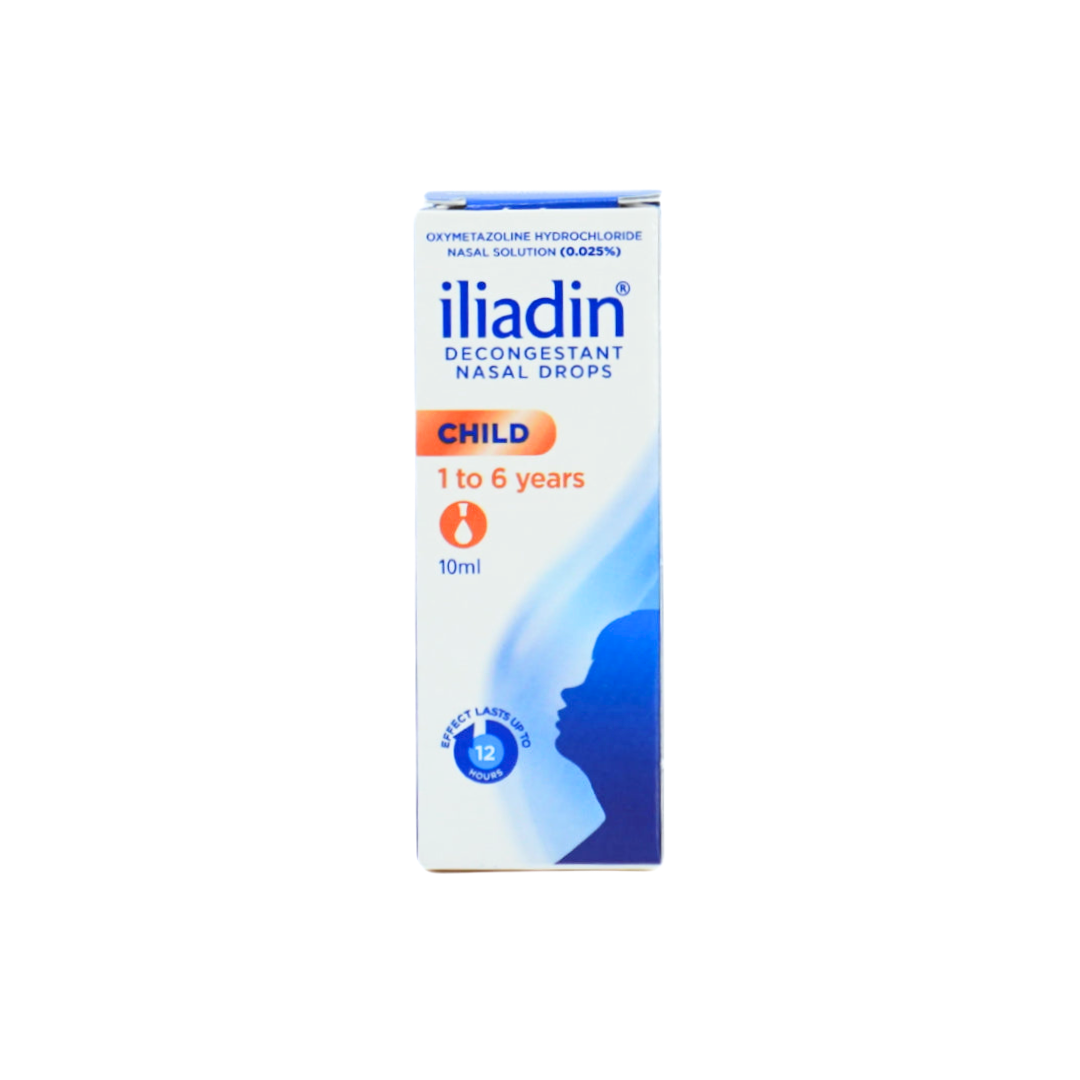 Iliadin (Oxymetazoline) Decongestant Nasal Child Drops 0.025% 10ml 1's