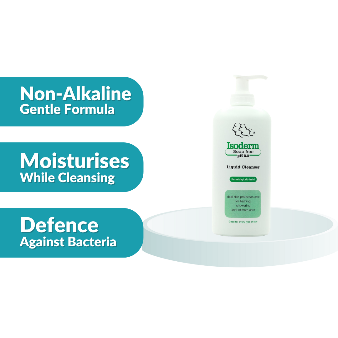 Isoderm Liquid Soap-Free Cleanser With Pump 500ml 1's