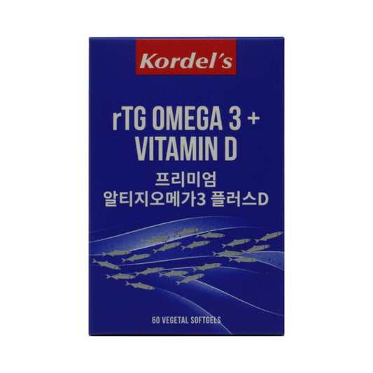 Kordel's rTG 欧米伽 3 + 维生素 D 软胶囊 60 粒
