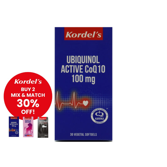 Kordel's Ubiquinol Active COQ10 100mg Softgel 30's