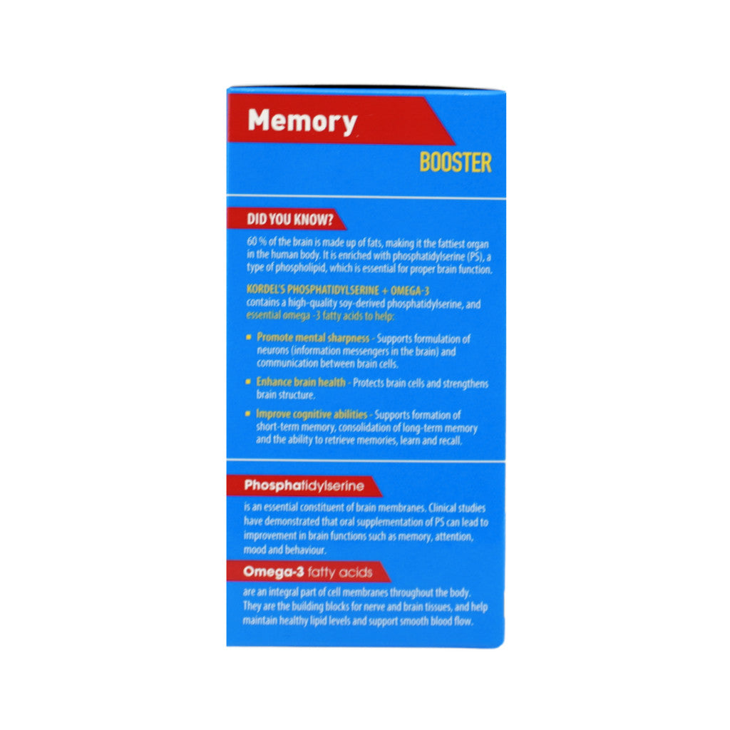 Kordel's Care For Brain Phosphatidylserine PS + Omega-3 60's