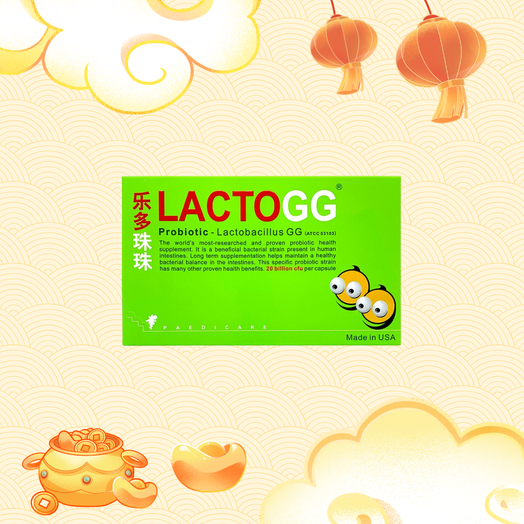 LactoGG Probiotics Capsules 30's - Lactobacillus GG
