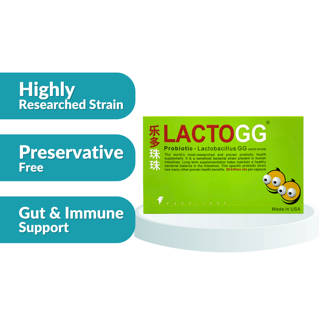 LactoGG Probiotics Capsules 30's - Lactobacillus GG