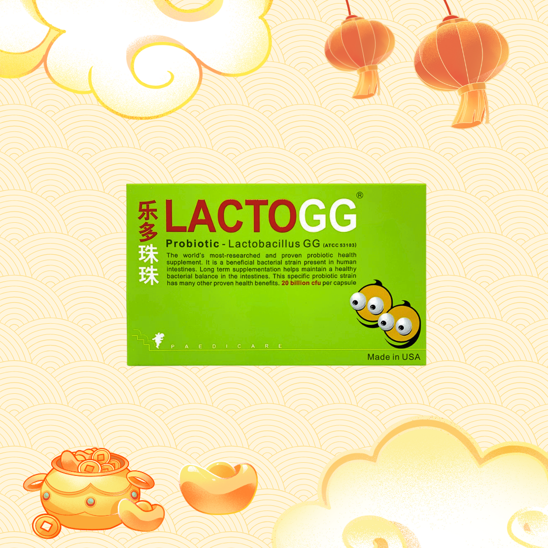 LactoGG Probiotics Capsules 30's - Lactobacillus GG