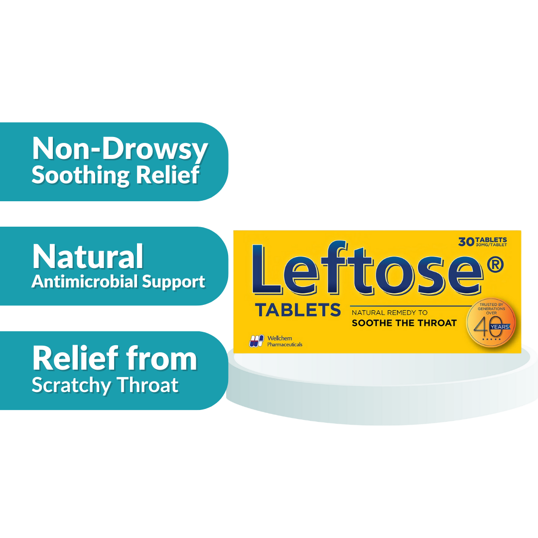Leftose (Lysozyme Hydrochloride)Tablets 30's