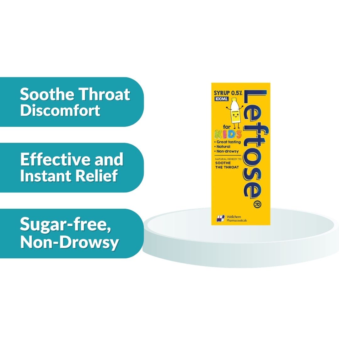 Leftose 5mg/ml Syrup For Kids 100ml (Lysozyme Hydrochloride)