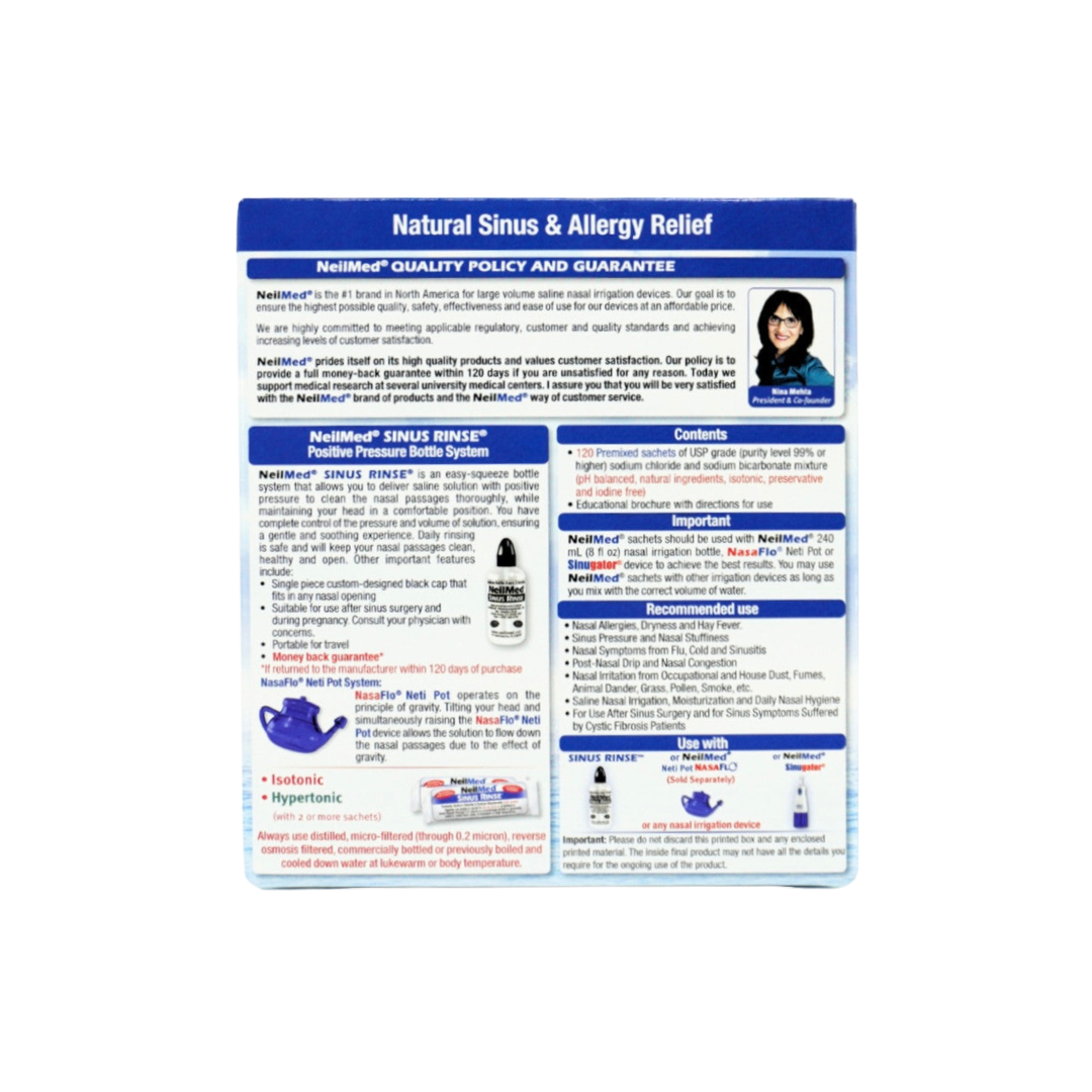 NeilMed 鼻窦冲洗预混袋装 120 袋