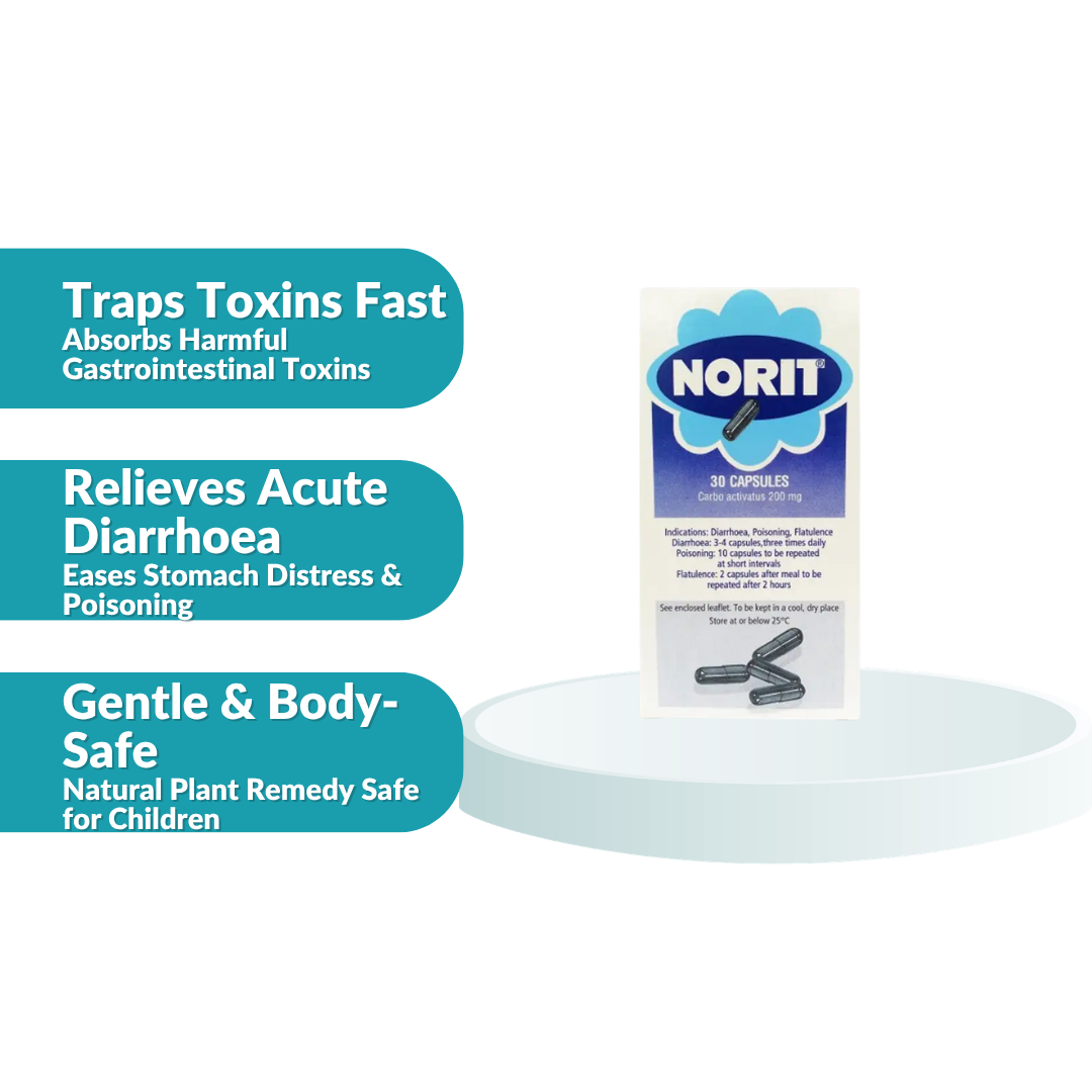 Norit 200mg Capsules 30's