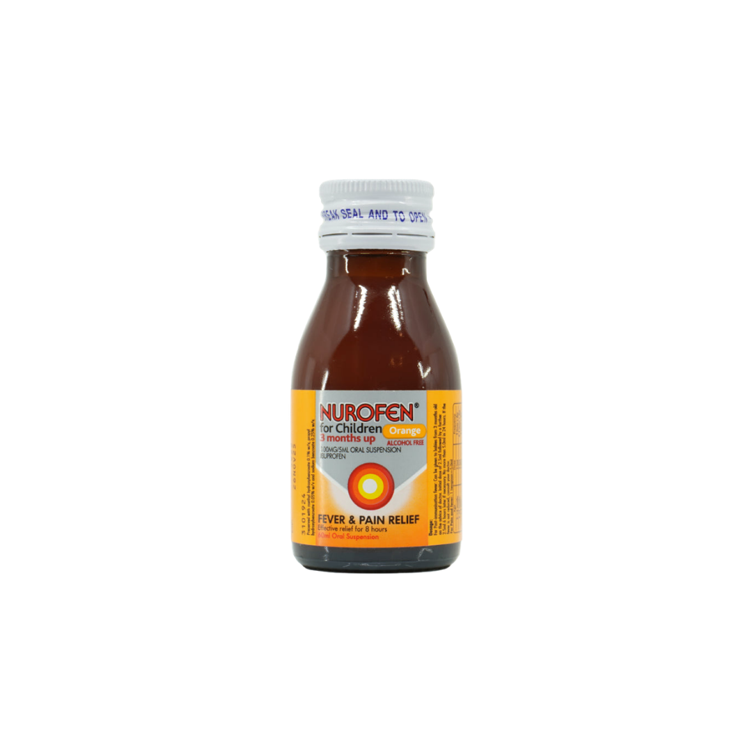 Nurofen (Ibuprofen) Children 100mg/5ml Oral Suspension Orange Flavour 60ml