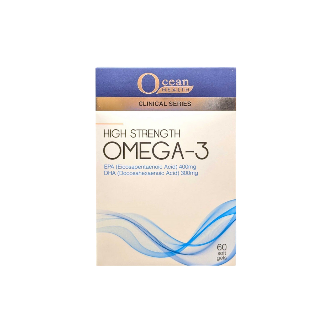 Ocean Health High Strength Omega-3 Fish Oil 400/300mg Softgel Supplements With DHA & EPA Capsule 60's