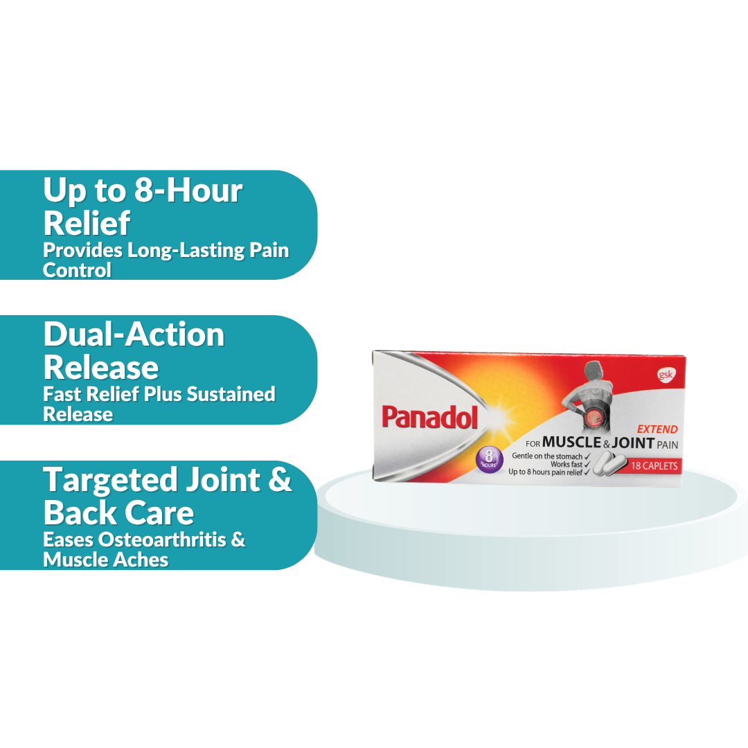 Panadol Extend Muscle & Pain 665mg Caplets 18's