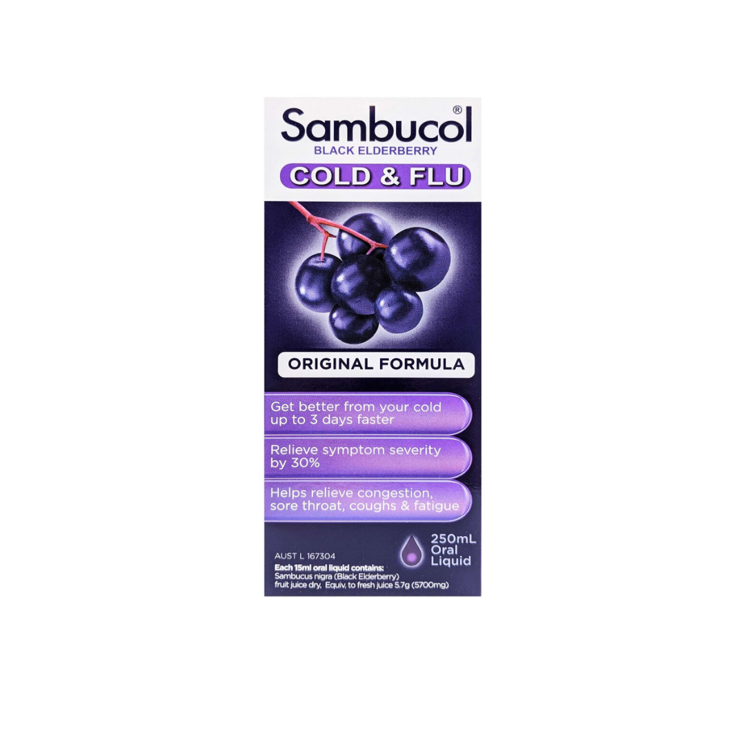 Sambucol Black Elderberry Cold & Flu 250ml