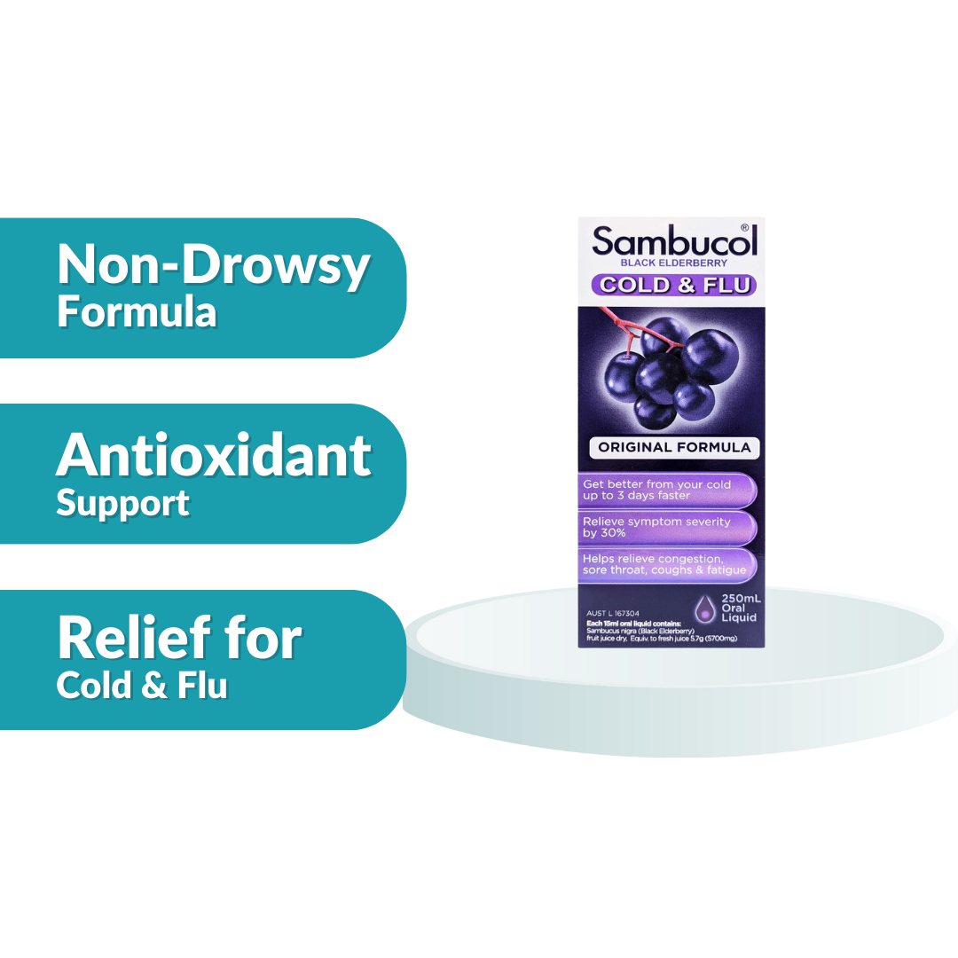 Sambucol Black Elderberry Cold & Flu 250ml