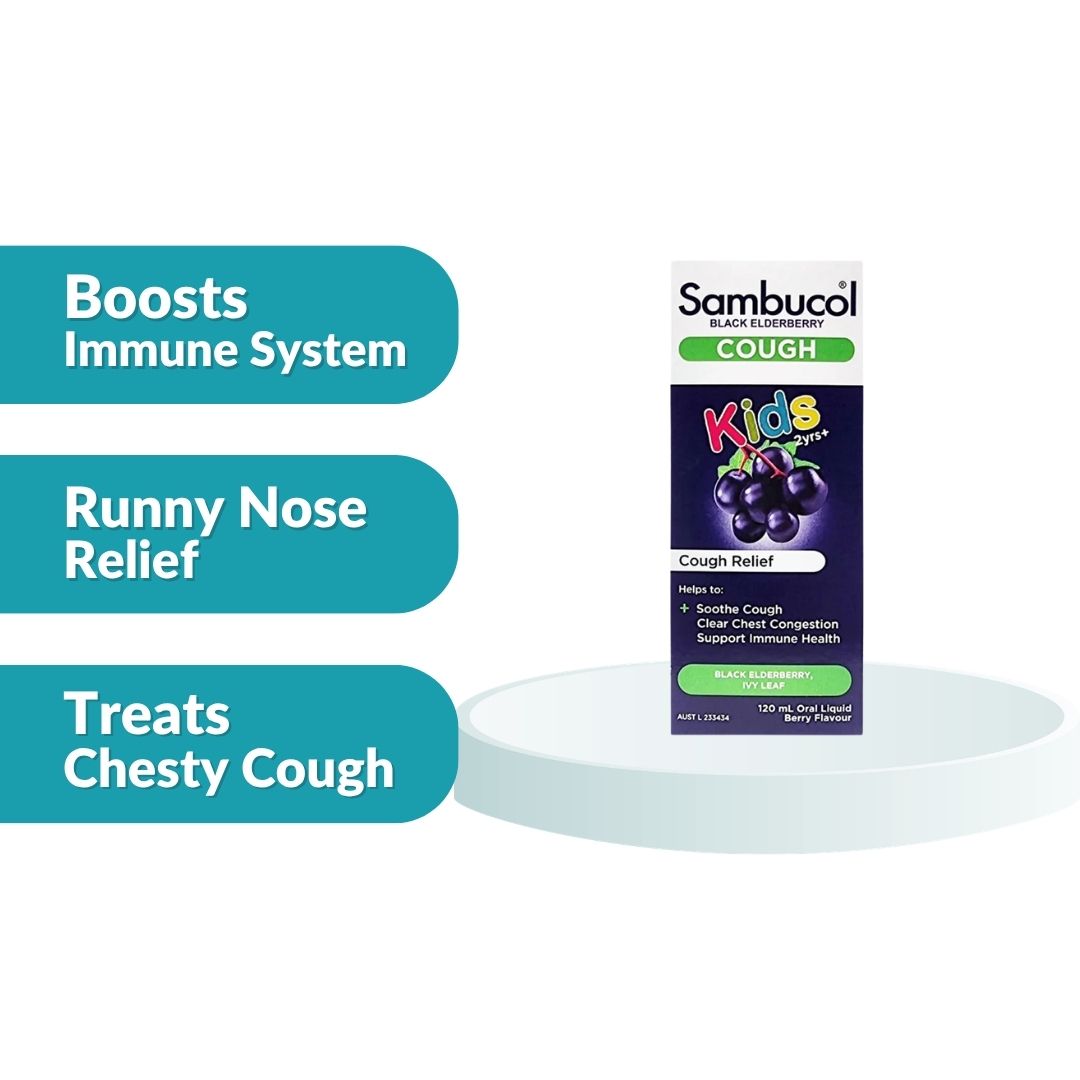 Sambucol Kids Black Elderberry Cough Relief 120ml