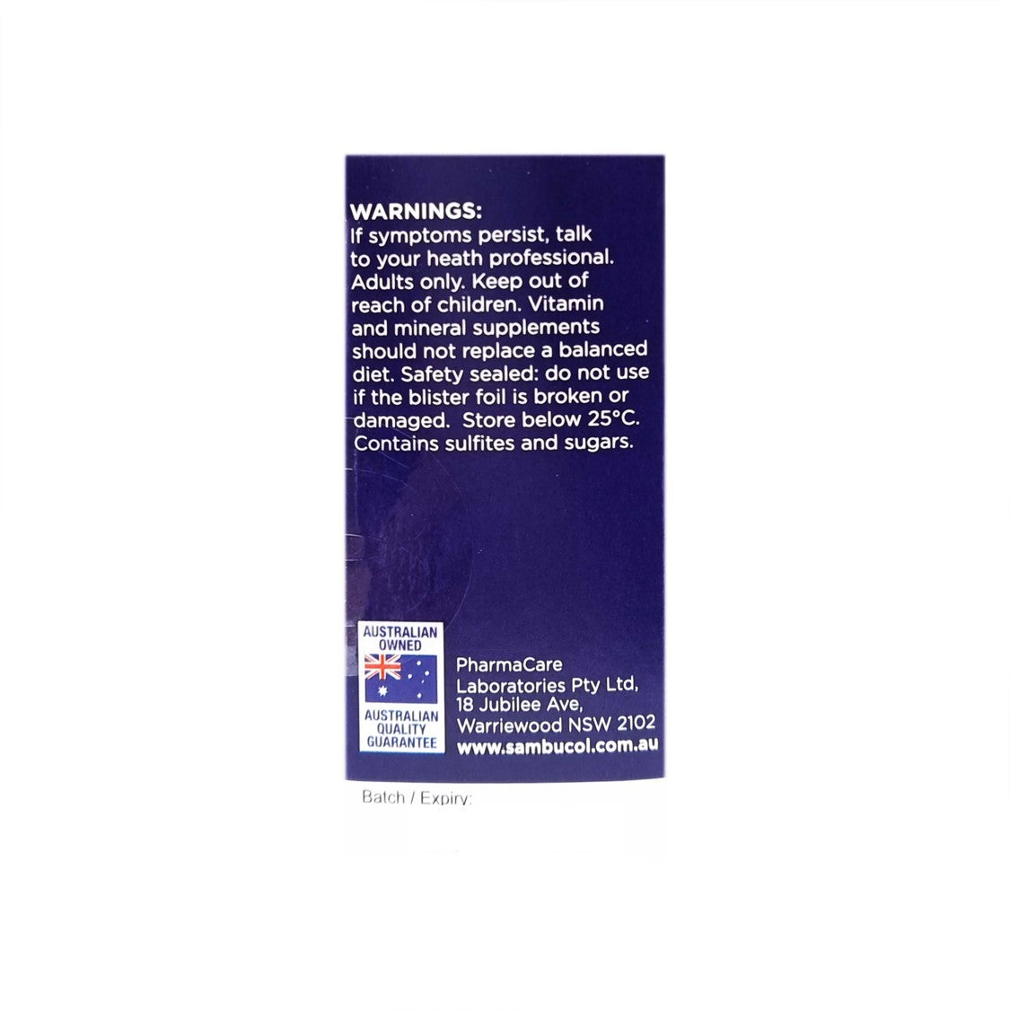 Sambucol Black Elderberry Cold & Flu Forte Capsules 24's