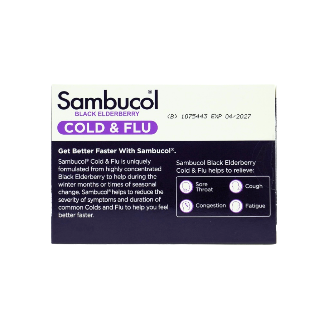 Sambucol 黑接骨木感冒流感胶囊 24 粒