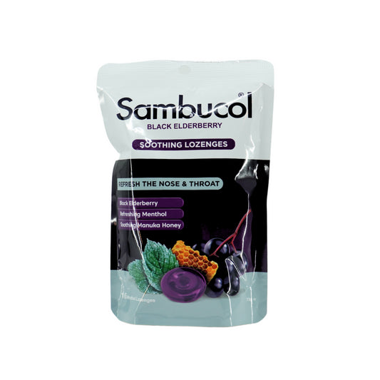 Sambucol 黑接骨木舒缓薄荷鼻喉含片 16 片