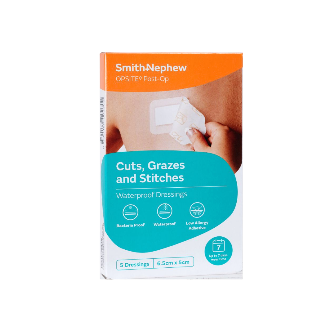 Smith+Nephew Opsite Post-Op 6.5cm X 5cm Dressings 5's