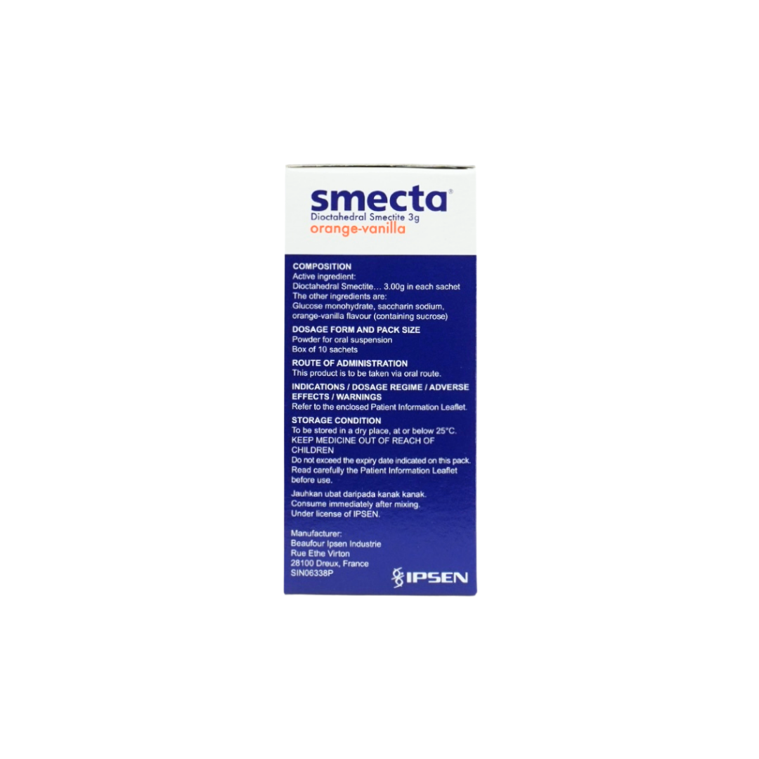 Smecta Dioctahedral Smectite 3g Sachet 10's