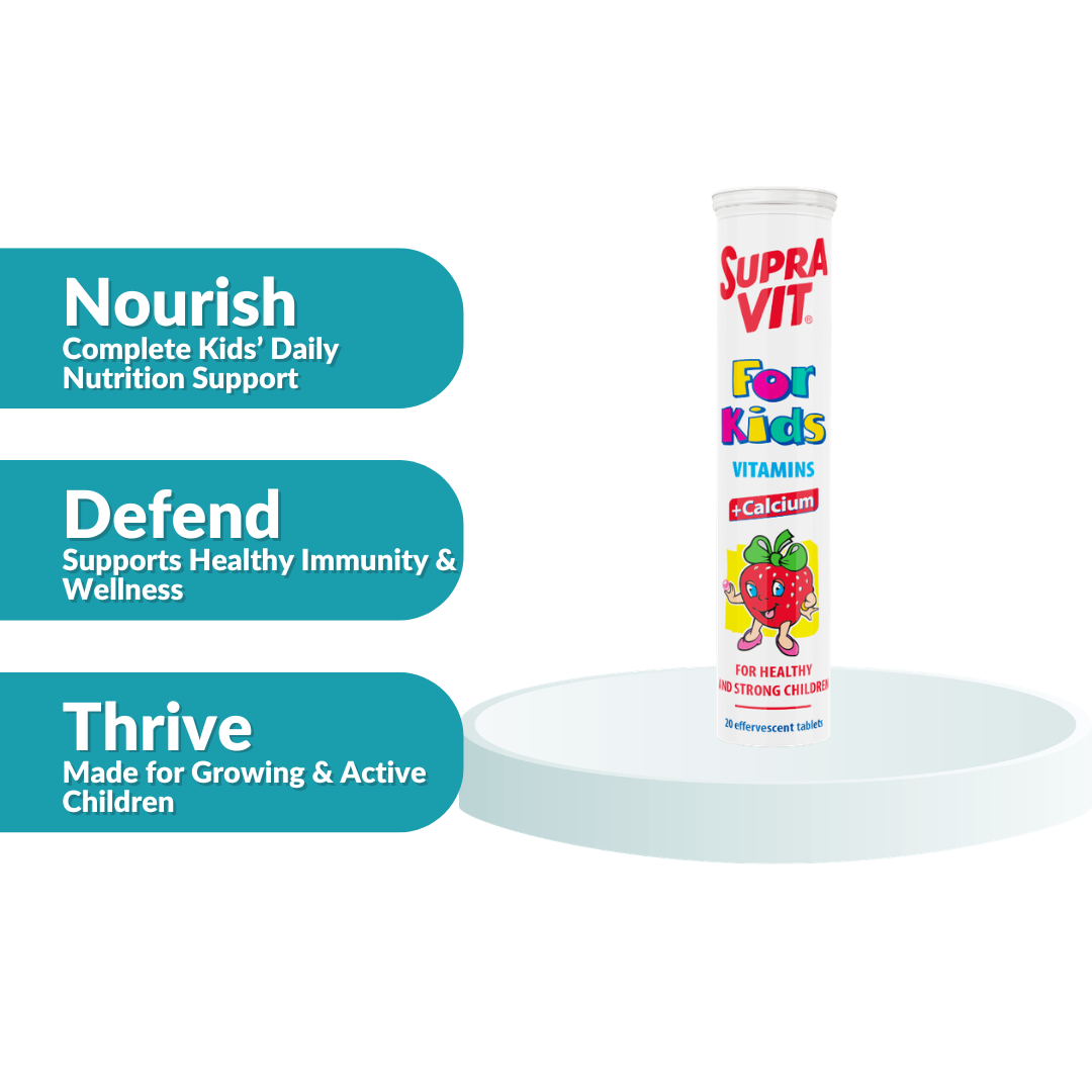 Supravit® For Kids - Multivitamins Strawberry Effervescent Tablets 20's