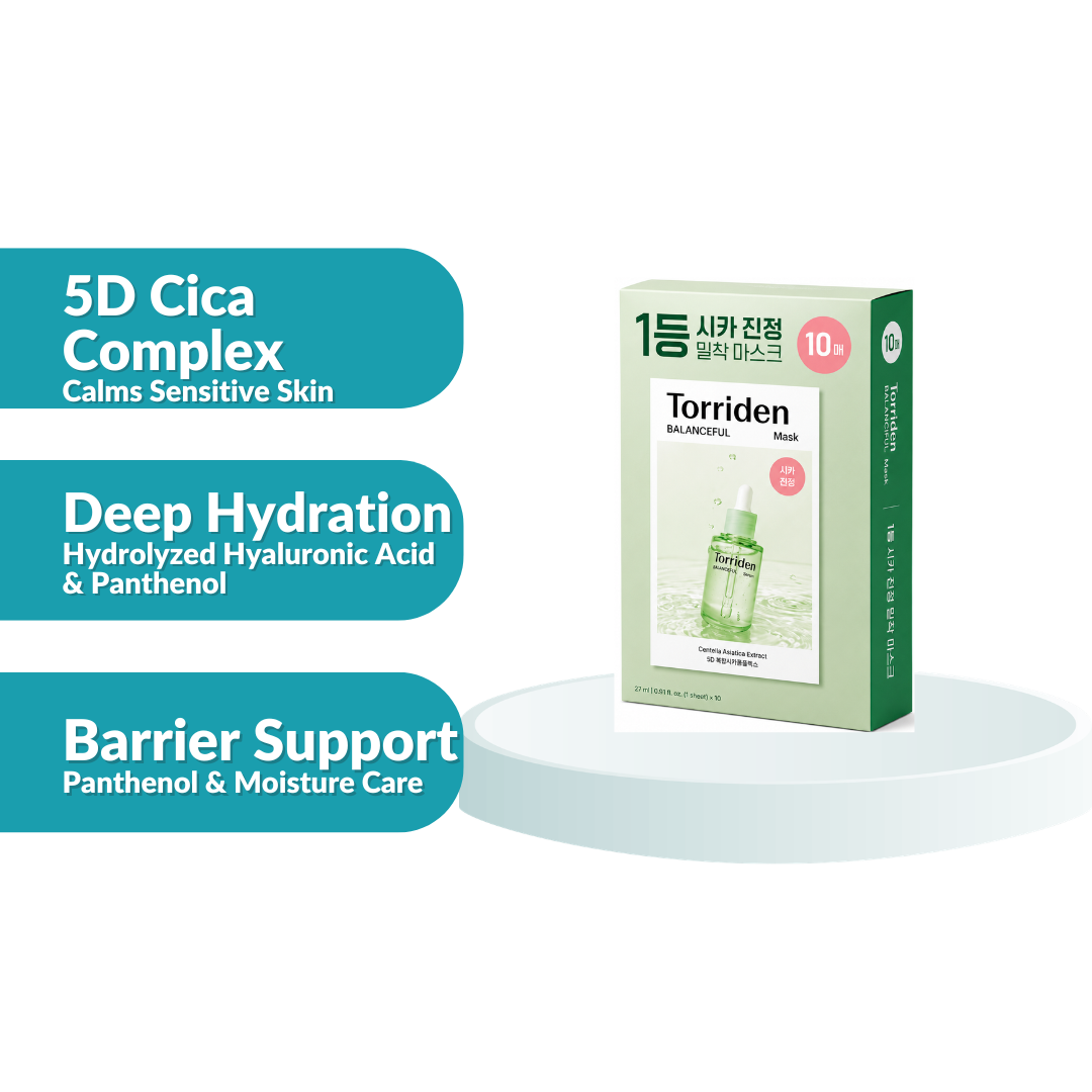 Torriden Balanceful Cica Mask Pack 25ml 10'S