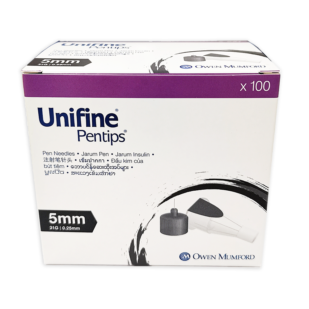 Owen Mumford Unifine Pentips Pen Needles (5mm 31G) 100’s Box